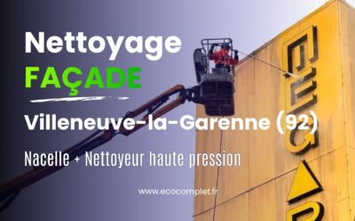 Nettoyage façade Villeneuve-la-Garenne (92) par Ecocomplet